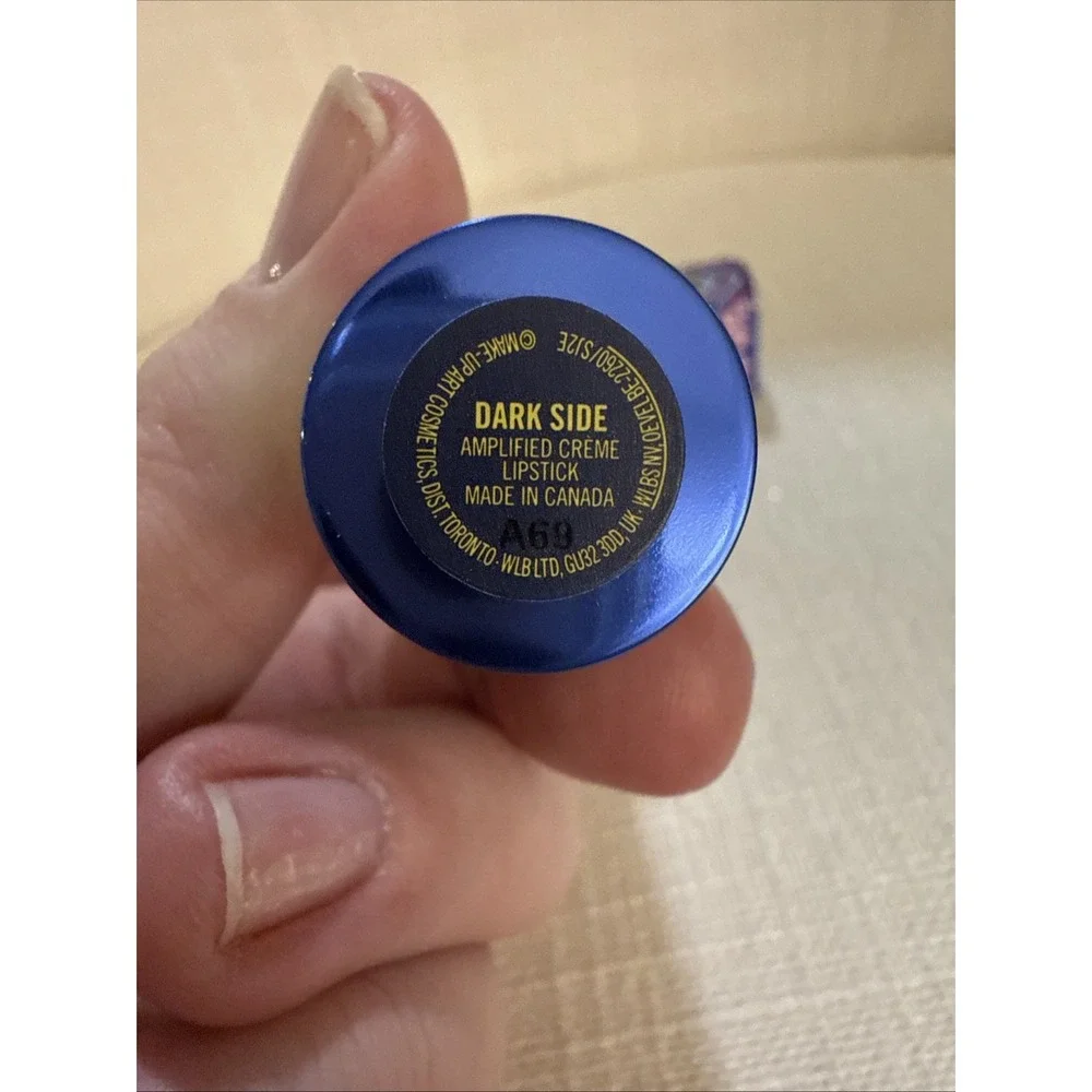 MAC Amplified‎ Creme Lipstick 106 Dark Side 0.1 oz/3 g Full Size Lunar Illusions